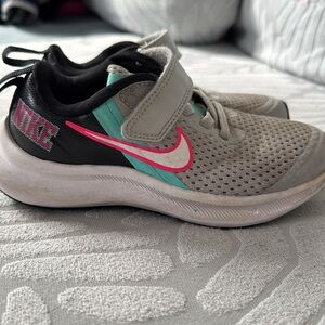Nike Kids Gray and Pink Sneakers size 11